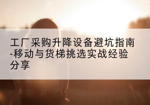 南木林移动式升降机怎么选-工厂采购升降设备避坑指南-移动与货梯挑选实战经验分享